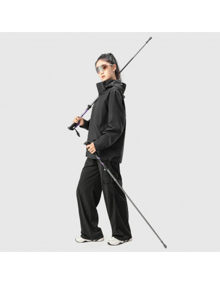 
Šiaurietiško ėjimo aliuminio lazdos trekingui, 110–130 cm – violetinės
