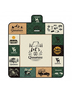 
Pikniko kilimėlis, atsparus vandeniui, turistinė antklodė 2 x 2 m - įvairiaspalvis
