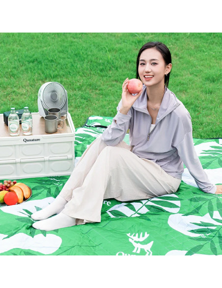 
Pikniko kilimėlis, vandeniui atsparus turistinis pledas, 2 x 2 m - žalias
