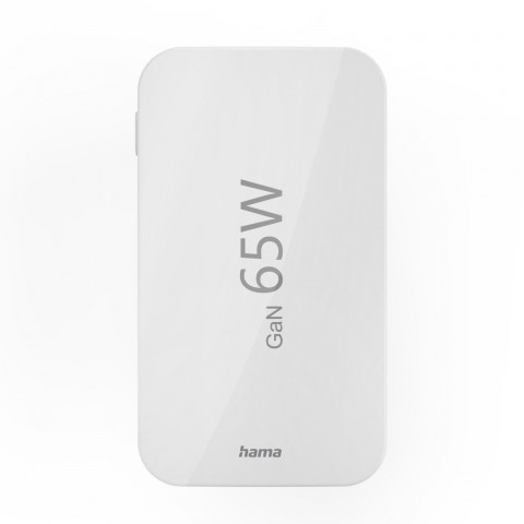 
Sulankstomas GaN USB-C USB-A 65W sieninis įkroviklis – baltas
