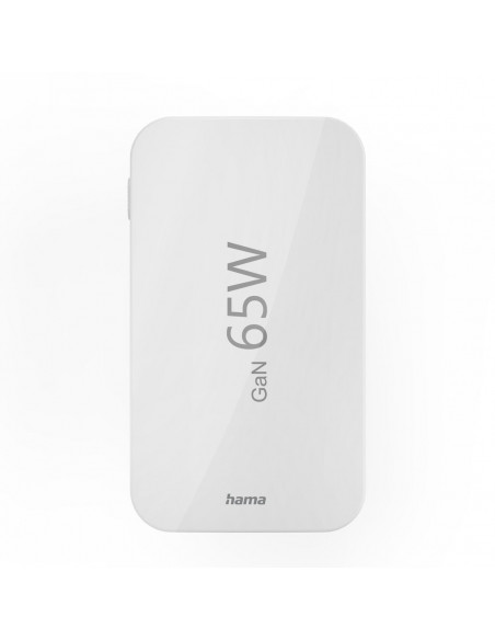 
Sulankstomas GaN USB-C USB-A 65W sieninis įkroviklis – baltas
