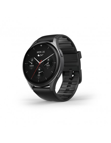 
„Hama 8900 GPS AMOLED“ 1,43 colio išmanusis laikrodis su silikoniniu dirželiu – juodas
