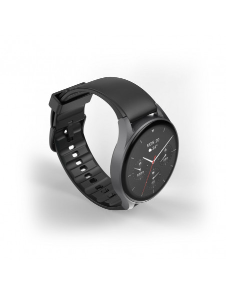 
„Hama 8900 GPS AMOLED“ 1,43 colio išmanusis laikrodis su silikoniniu dirželiu – juodas
