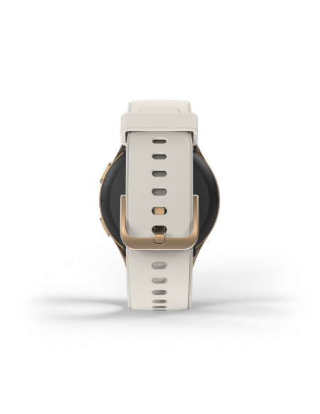 
„Hama 8900 GPS AMOLED 1.32“ išmanusis laikrodis su smėlio spalvos silikoniniu dirželiu – auksinis
