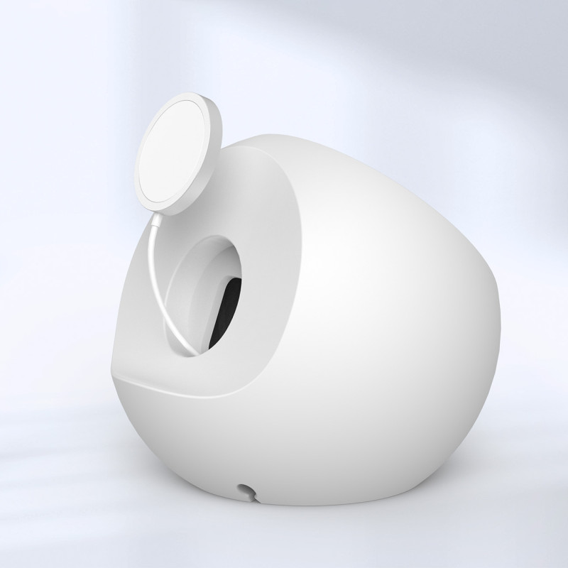 Indukcinio įkroviklio stovo laikiklis MagSafe telefono stovas baltas