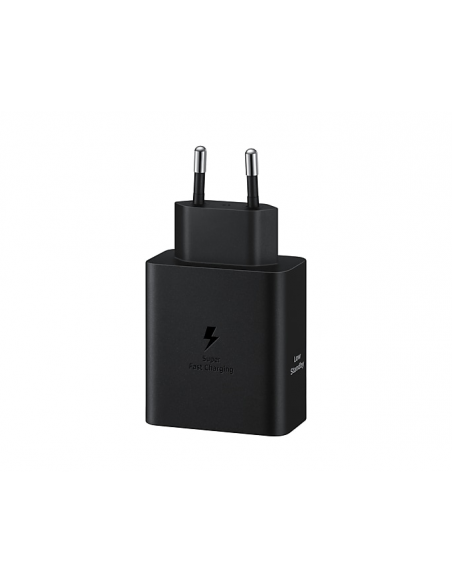 
„Samsung USB-C 50W“ sieninis įkroviklis su USB-C laidu – juodas
