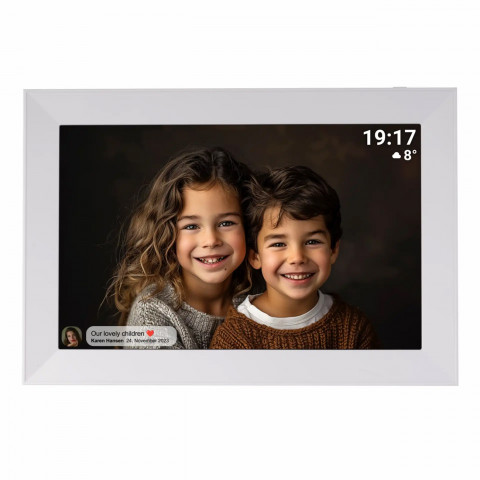 
PFF-1012WMK2 10.1 col. skaitmeninis nuotraukų rėmelis 16 GB microSD Wi-Fi – baltas
