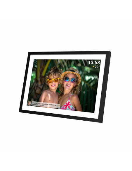 
PFF-1016 10.1" skaitmeninis nuotraukų rėmelis 16 GB microSD Wi-Fi – juodas
