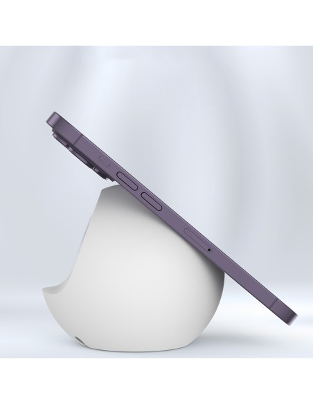 Indukcinio įkroviklio stovo laikiklis MagSafe telefono stovas baltas Indukcinio įkroviklio stovo laikiklis MagSafe telefono stovas baltas