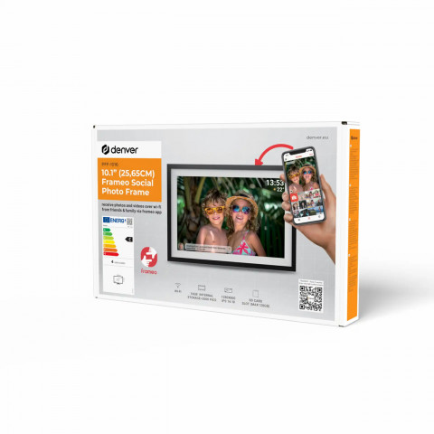 
PFF-1016 10.1" skaitmeninis nuotraukų rėmelis 16 GB microSD Wi-Fi – juodas
