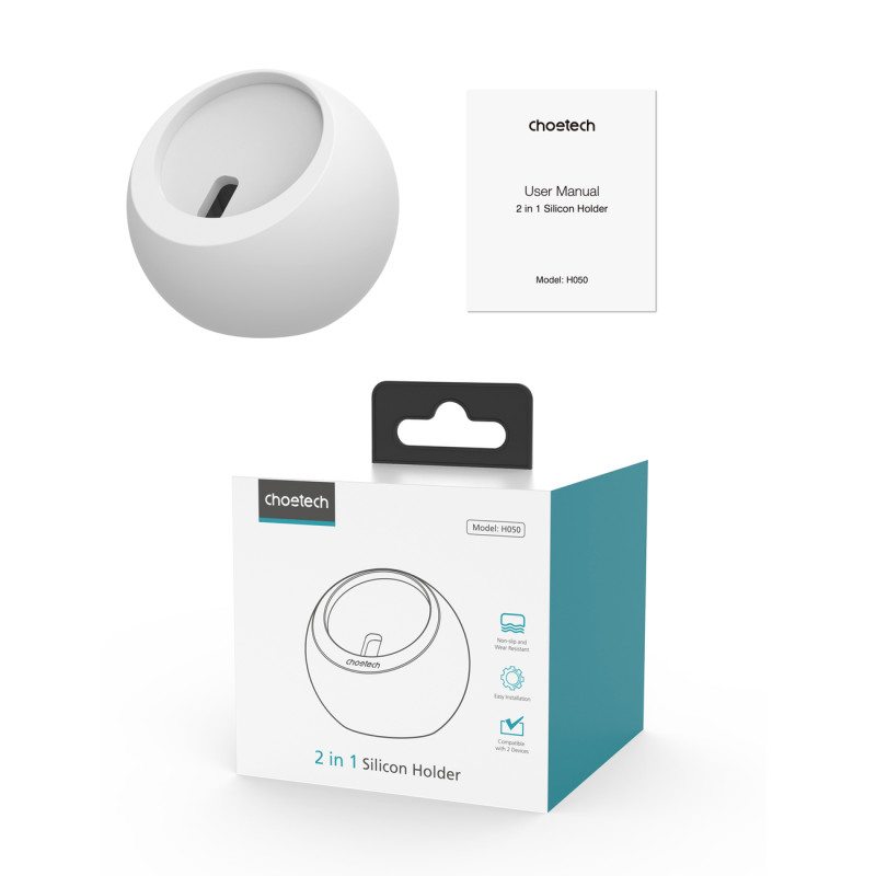 Indukcinio įkroviklio stovo laikiklis MagSafe telefono stovas baltas