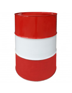 
Plieninė metalinė statinė TH 216,5L su grioveliais, 3/ 4 ir 2 kamščiais dangtelyje - RAUDONA-BALTA MIŠINYS
