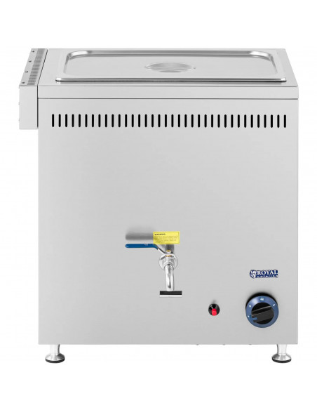 
Dujinis vandens šildytuvas „Bain-marie“ propanui ir butanui G31, 0,03 baro, GN 1/ 1, 3300 W
