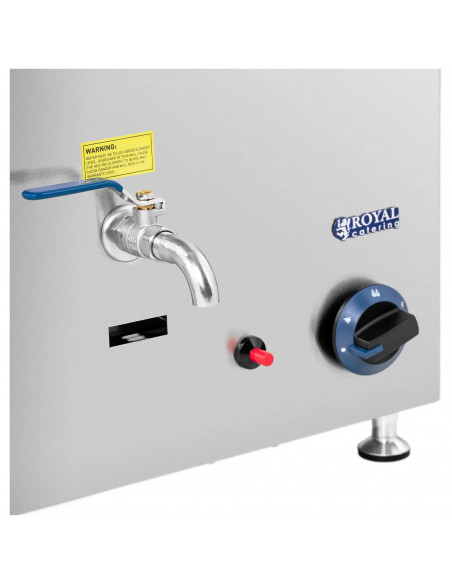 
Dujinis vandens šildytuvas „Bain-marie“ propanui ir butanui G31, 0,03 baro, GN 1/ 1, 3300 W
