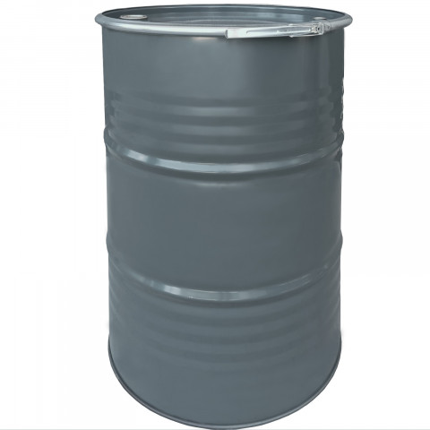 
Plieninė metalinė statinė OH 212L su nuimamu dangčiu ir 2 bei 3/ 4 kamščiais - PILKA MIŠINYS
