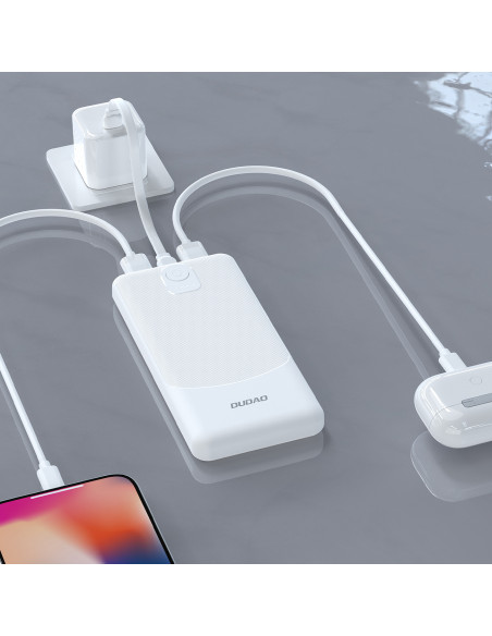 
Nešiojamoji baterija K10 10000mAh USB-A 2.4A - juoda
