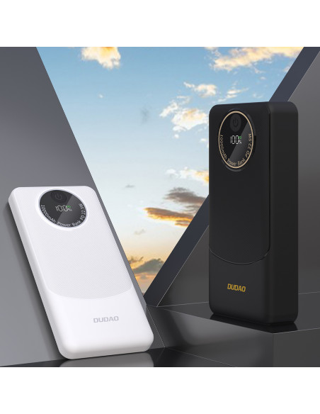 
Nešiojamoji baterija K12 10000mAh USB-A-USB-C PD22.5W - juoda
