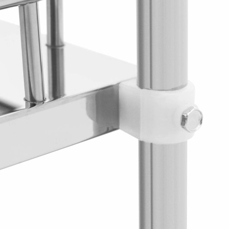 Kosmetinio gydymo laboratorinis vežimėlis iš plieno 2 lentynos 85 x 47 x 86 cm 15 kg Kosmetinio gydymo laboratorinis vežimėlis iš plieno 2 lentynos 85 x 47 x 86 cm 15 kg