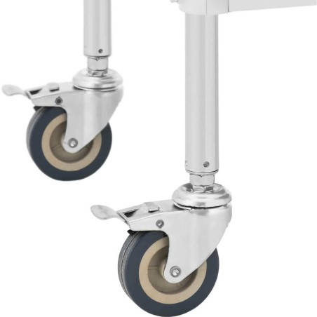 Kosmetinio gydymo laboratorinis vežimėlis iš plieno 2 lentynos 85 x 47 x 86 cm 15 kg Kosmetinio gydymo laboratorinis vežimėlis iš plieno 2 lentynos 85 x 47 x 86 cm 15 kg