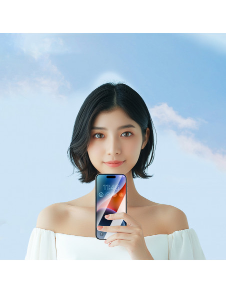 
„Corning Eyecare“ grūdinto stiklo ekrano apsauga, skirta „iPhone 16 Pro“
