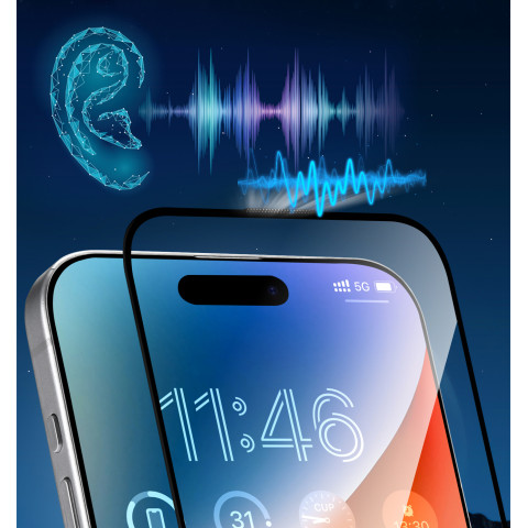 
„Corning Eyecare“ grūdinto stiklo ekrano apsauga, skirta „iPhone 16 Pro Max“
