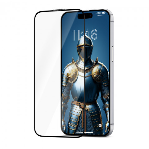 
Grūdintas stiklas su antirefleksine danga, skirtas iPhone 15/ 16
