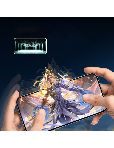 
Grūdintas stiklas su antirefleksiniu efektu, skirtas „iPhone 16 Pro“ telefonui
