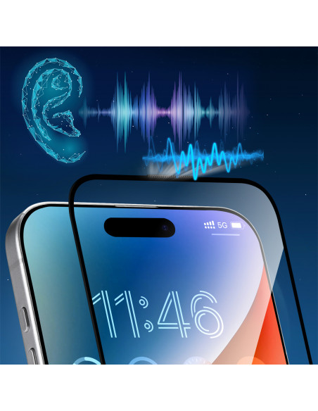
Grūdintas, antirefleksinis stiklas, skirtas „iPhone 16 Pro Max“
