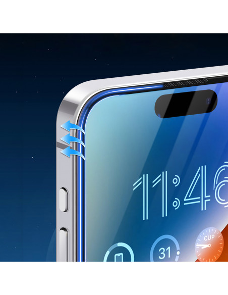 
Grūdintas, antirefleksinis stiklas, skirtas „iPhone 16 Pro Max“
