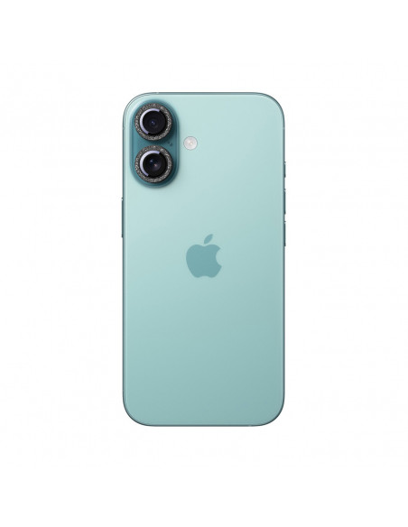 
iPhone 16/ 16 Plus objektyvo apsauginis stiklas – juodas
