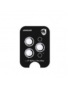 
iPhone 16 Pro/ 16 Pro Max objektyvo apsauginis stiklas – juodas
