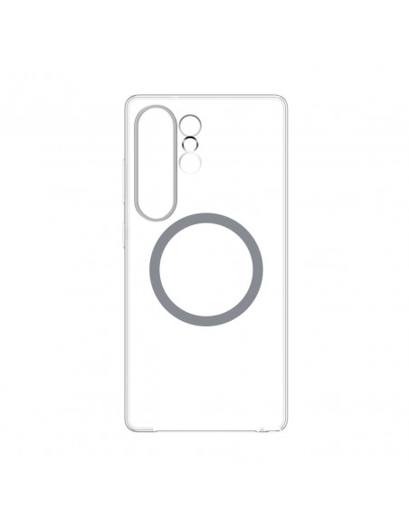 
„Samsung Galaxy S25 Ultra“ skaidrus magnetinis dėklas su žiedu – permatomas
