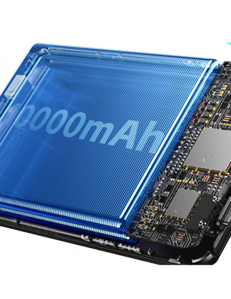 
Išorinė baterija K29 10000mAh MagSafe metalinis dėklas, stovas, laidai, USB-C, iPhone Lightning, PD 20W - pilka
