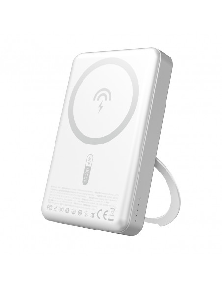 
K28 10000mAh „MagSafe“ išorinė baterija su metaliniu korpusu ir PD stovu, 22,5 W – sidabrinė
