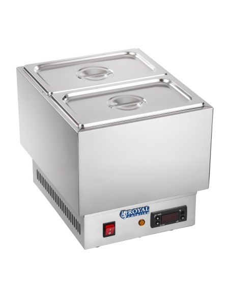 Šildytuvas šokoladui ir padažams dry bain marie + 2 GN su dangteliais Šildytuvas šokoladui ir padažams dry bain marie + 2 GN su dangteliais