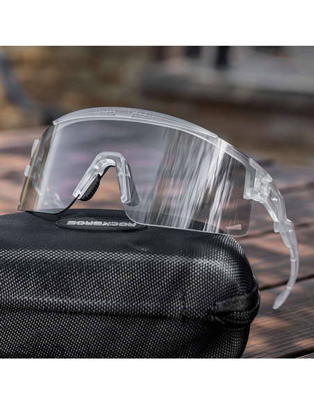 
Fotochrominiai dviračių akiniai su UV filtru ir korekciniu įdėklu – žali
