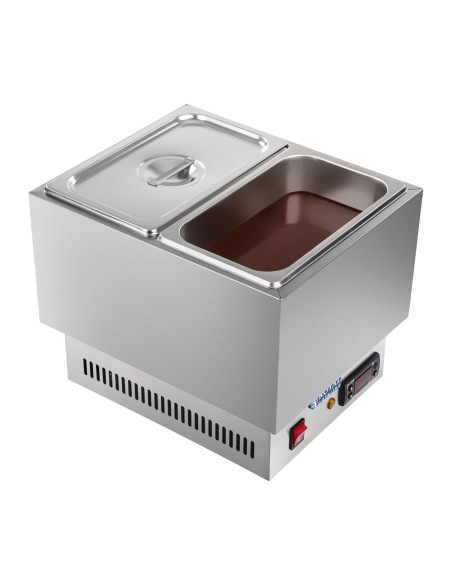 Šildytuvas šokoladui ir padažams dry bain marie + 2 GN su dangteliais Šildytuvas šokoladui ir padažams dry bain marie + 2 GN su dangteliais