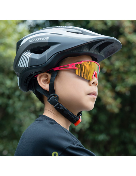 
Poliarizuoti vaikiški dviračių akiniai su UV filtru – balti ir mėlyni
