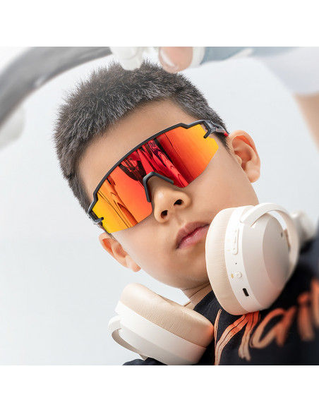 
Poliarizuoti vaikiški dviračių akiniai su UV filtru – juodi
