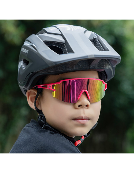 
Poliarizuoti vaikiški dviračių akiniai su UV filtru – balti
