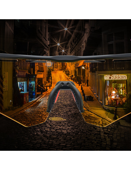 
Poliarizuoti dviračių akiniai su UV filtru ir dioptrijomis – pilki
