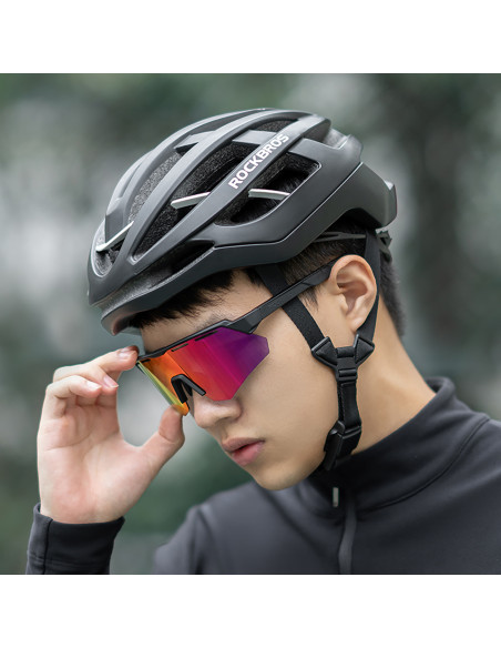 
Poliarizuoti dviratininko akiniai su UV filtru ir dioptrijomis – violetiniai
