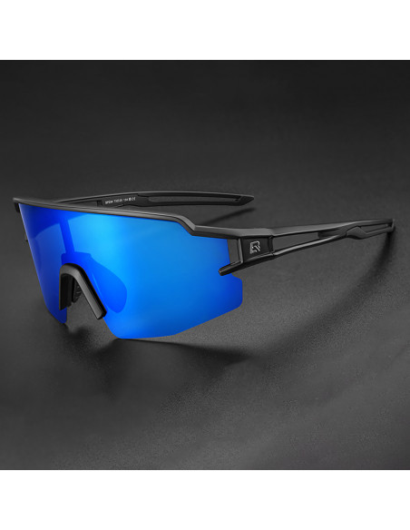 
Poliarizuoti dviratininko akiniai su UV filtru ir recepto įdėklu – mėlyni ir juodi
