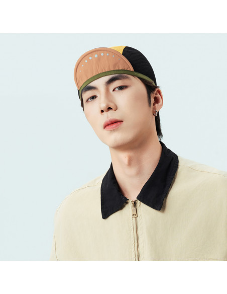 
Dviratininko kepuraitė su skydeliu, skirta dėvėti po šalmu - geltona
