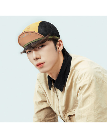 
Dviratininko kepuraitė su skydeliu, skirta dėvėti po šalmu - geltona
