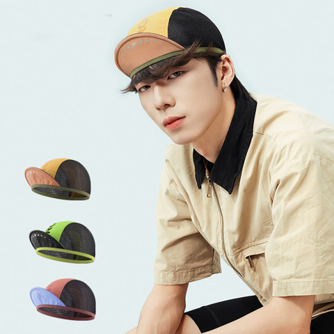 
Dviratininko kepuraitė su skydeliu, skirta dėvėti po šalmu - geltona
