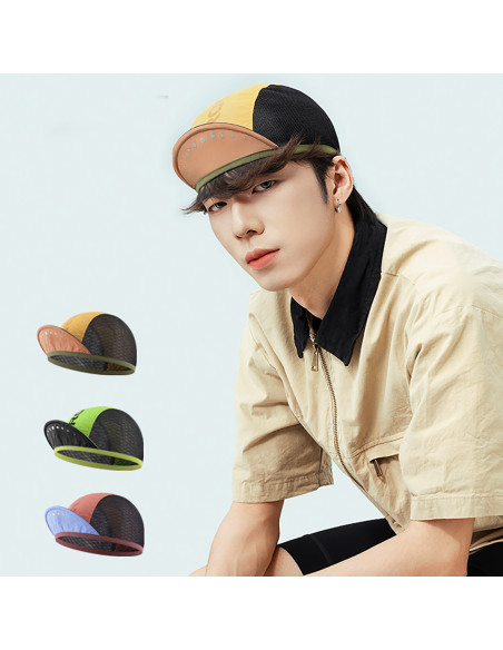 
Dviratininko kepuraitė su skydeliu, skirta dėvėti po šalmu - geltona
