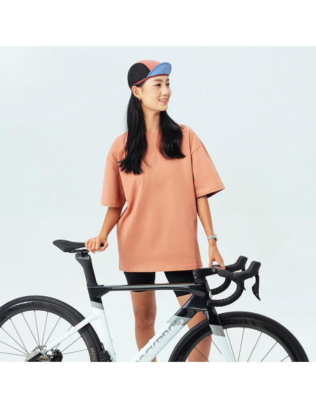 
Dviratininko kepuraitė su skydeliu, skirta dėvėti po šalmu - raudona
