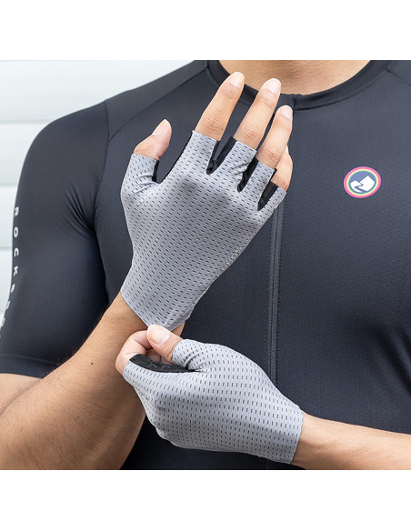 
Kvėpuojančios bepirštės dviračių pirštinės, L dydis – pilkos
