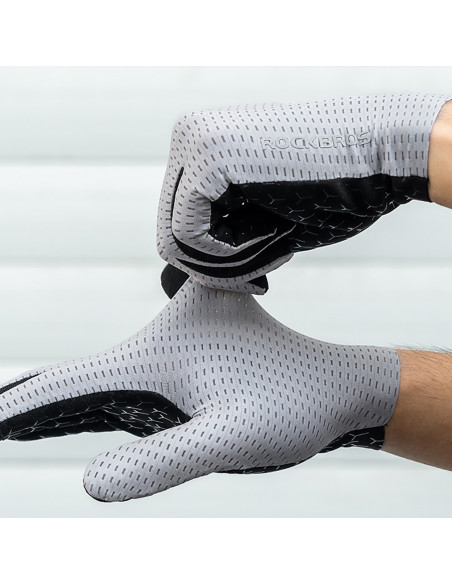 
Kvėpuojančios ilgo ilgio dviračių pirštinės, L dydžio – žalios
